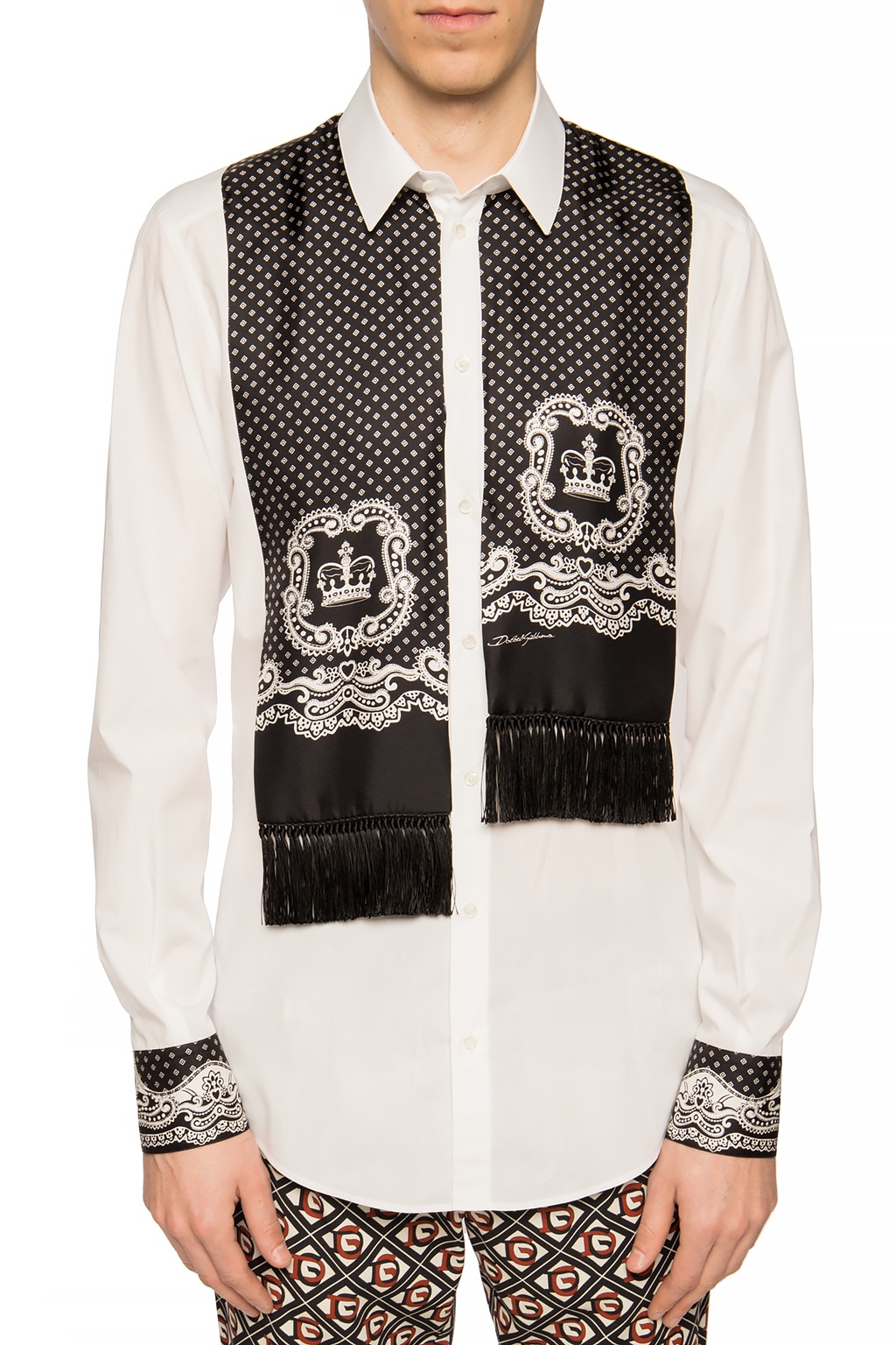 Shirt with silk scarf Dolce & Gabbana